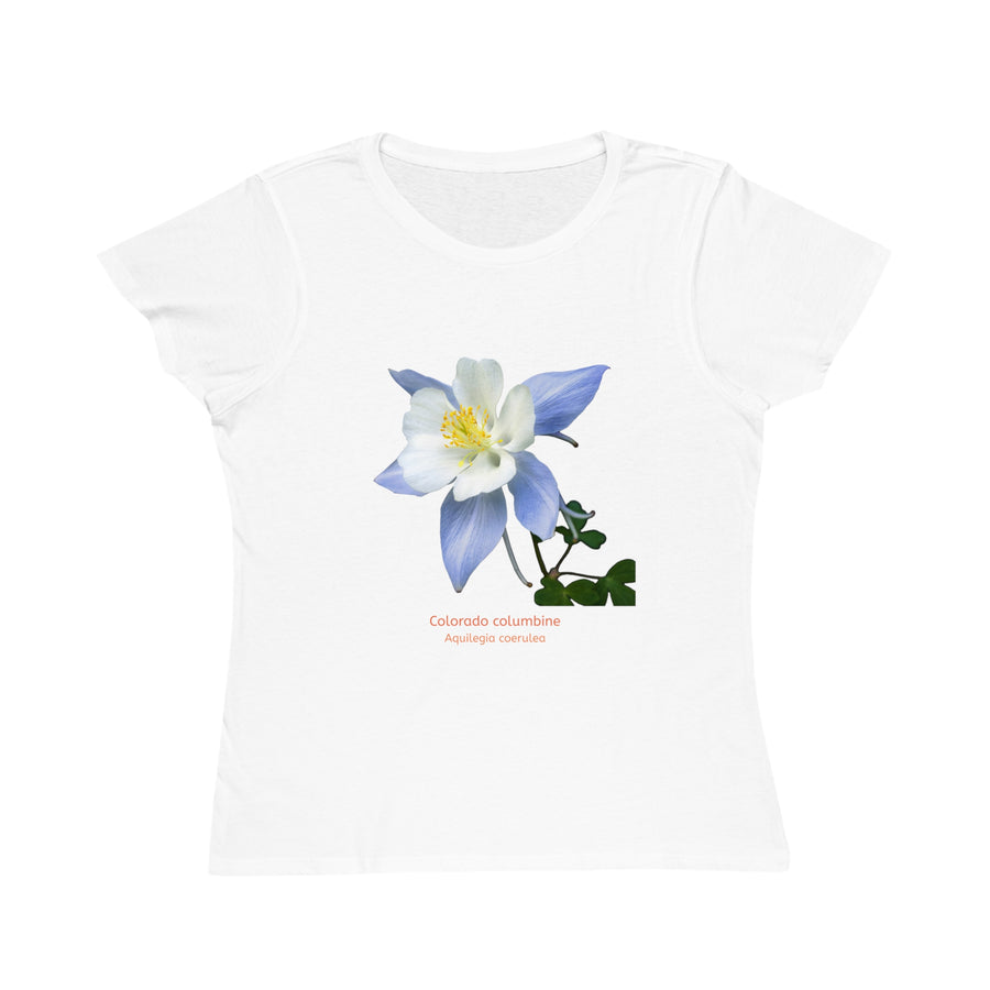 Organic Cotton Wildflower T-Shirt - Colorado Columbine