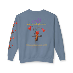 Sweatshirt - Rufous Hummingbird at Scarlet Fritillary Unisex Crewneck