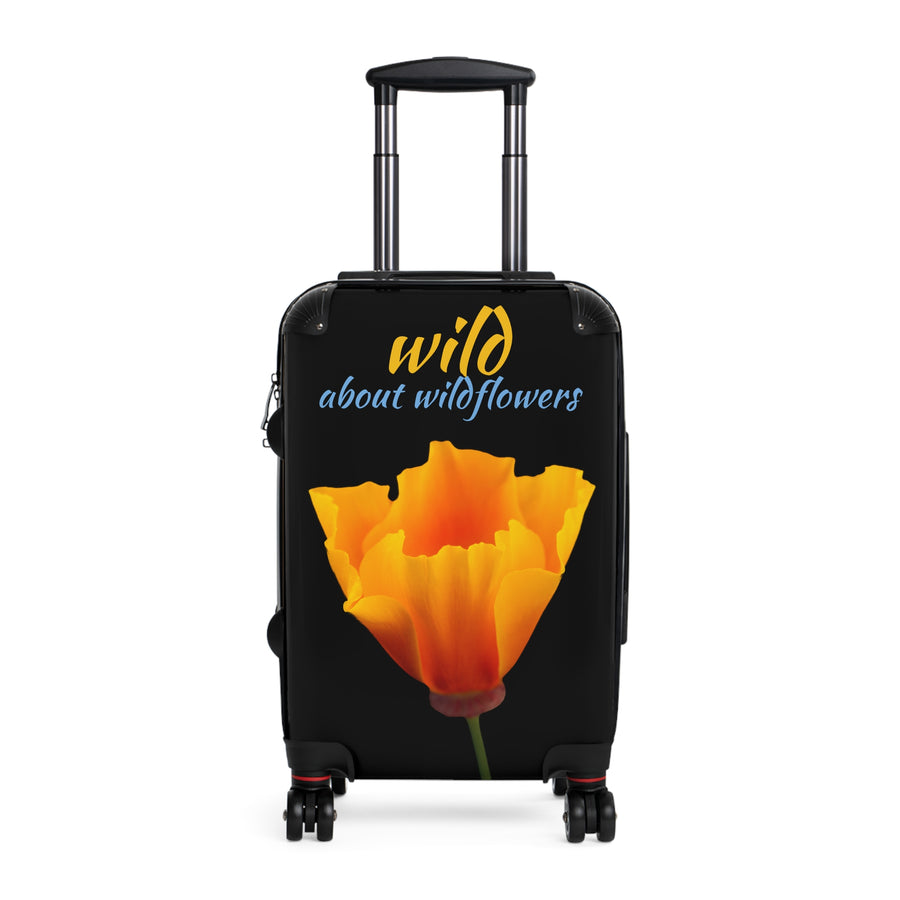 Suitcase - California Poppy - Black