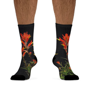 Franciscan Paintbrush Wildflowers Eco-Friendly Socks