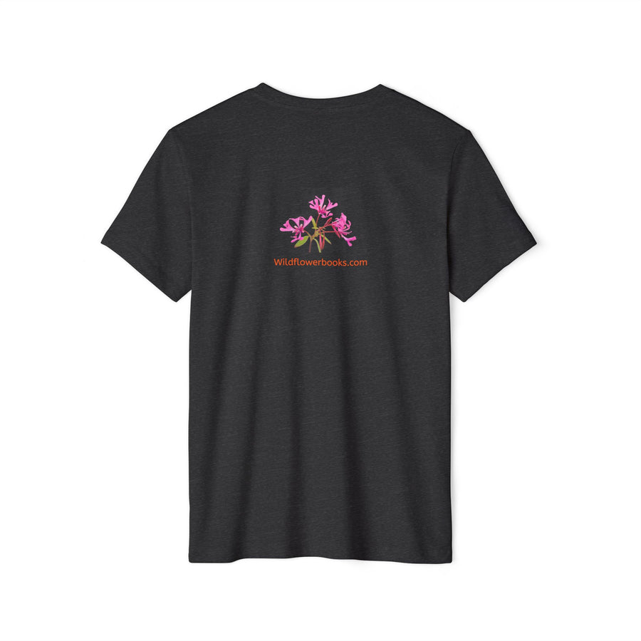 I Love Wildflowers (Red Ribbon Clarkia) Eco T-Shirt