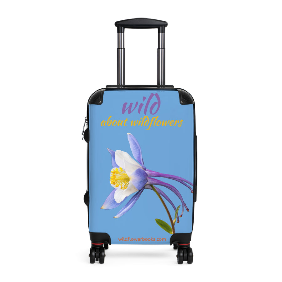 Suitcase - Colorado Columbine- Light Blue