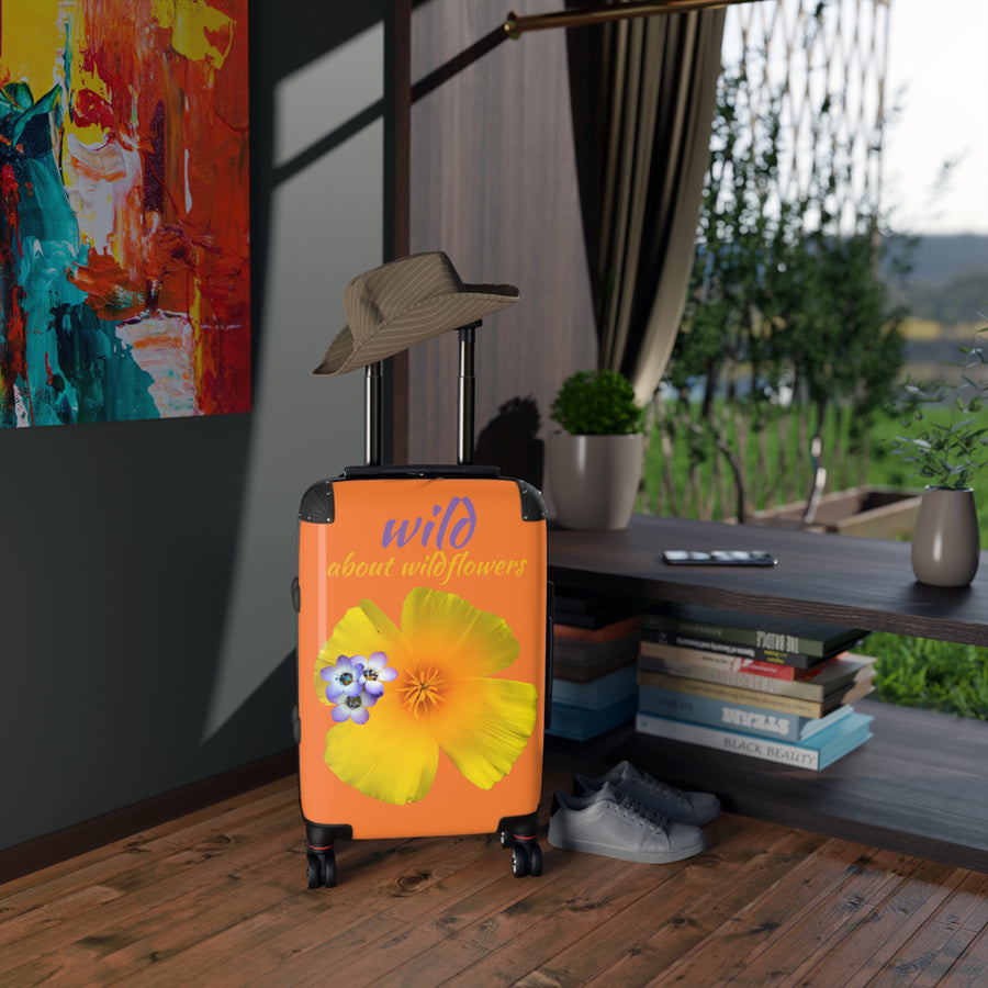 Suitcase - California Poppy & Gilia - Light Orange