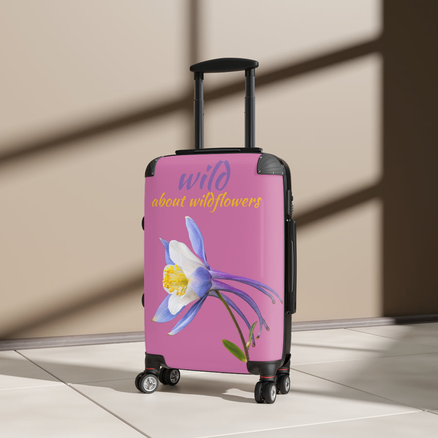 Suitcase - Colorado Columbine - Pink