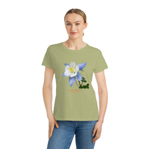 Organic Cotton Wildflower T-Shirt - Colorado Columbine