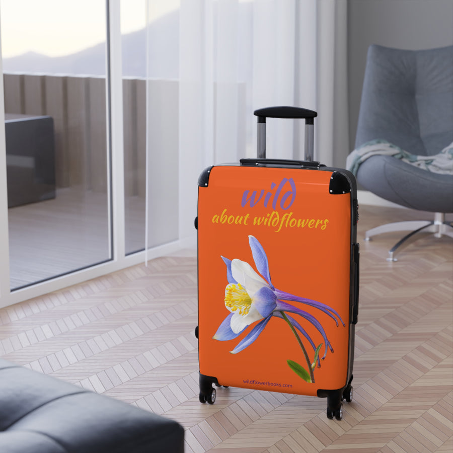 Suitcase - Colorado Columbine- Orange