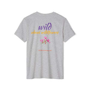 Red Ribbon Clarkia Wildflower Eco T-Shirt