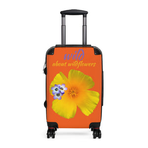 Suitcase - California Poppy & Gilia - Orange