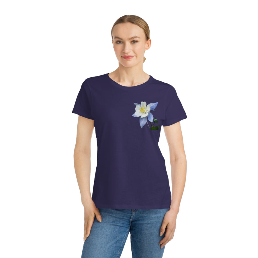 Organic Cotton Wildflower T-Shirt - Colorado Columbine