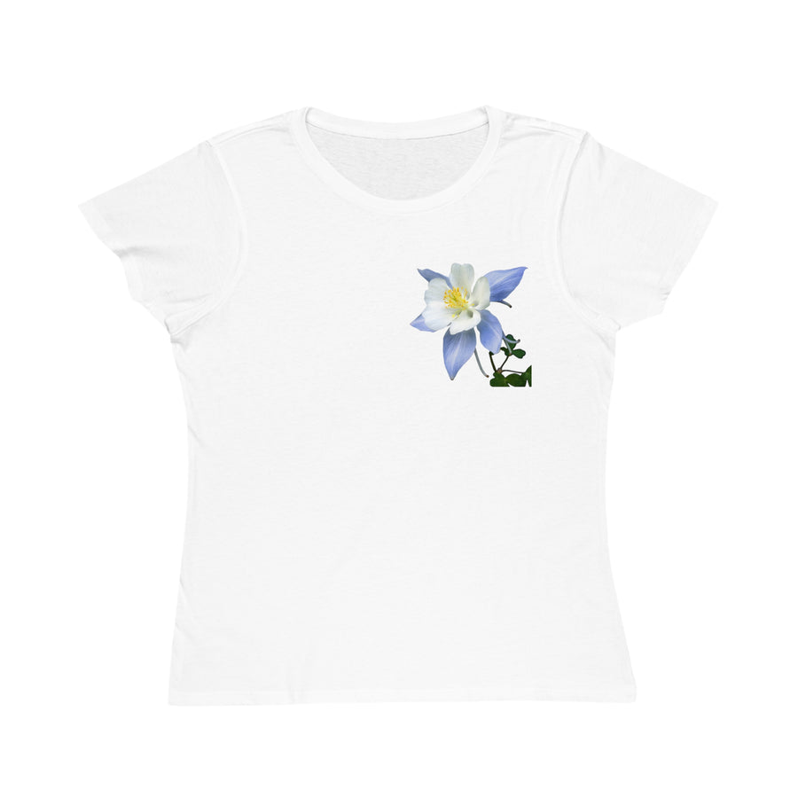 Organic Cotton Wildflower T-Shirt - Colorado Columbine