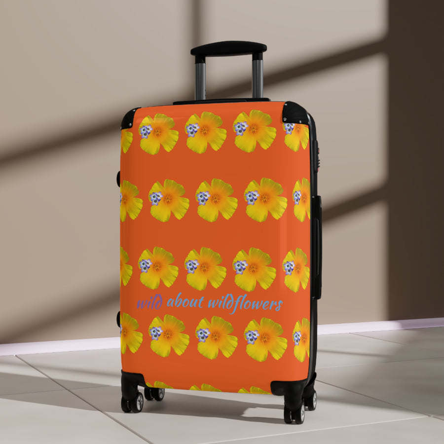 Suitcase - CA Poppies & Gilias Orange