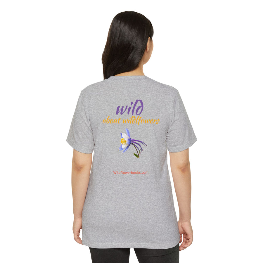 Rocky Mountain Columbine Wildflower Eco T-Shirt