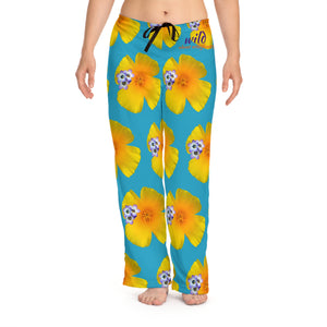 Women's Pajama Pants - California Poppy/Gilia