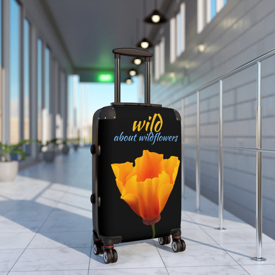 Suitcase - California Poppy - Black