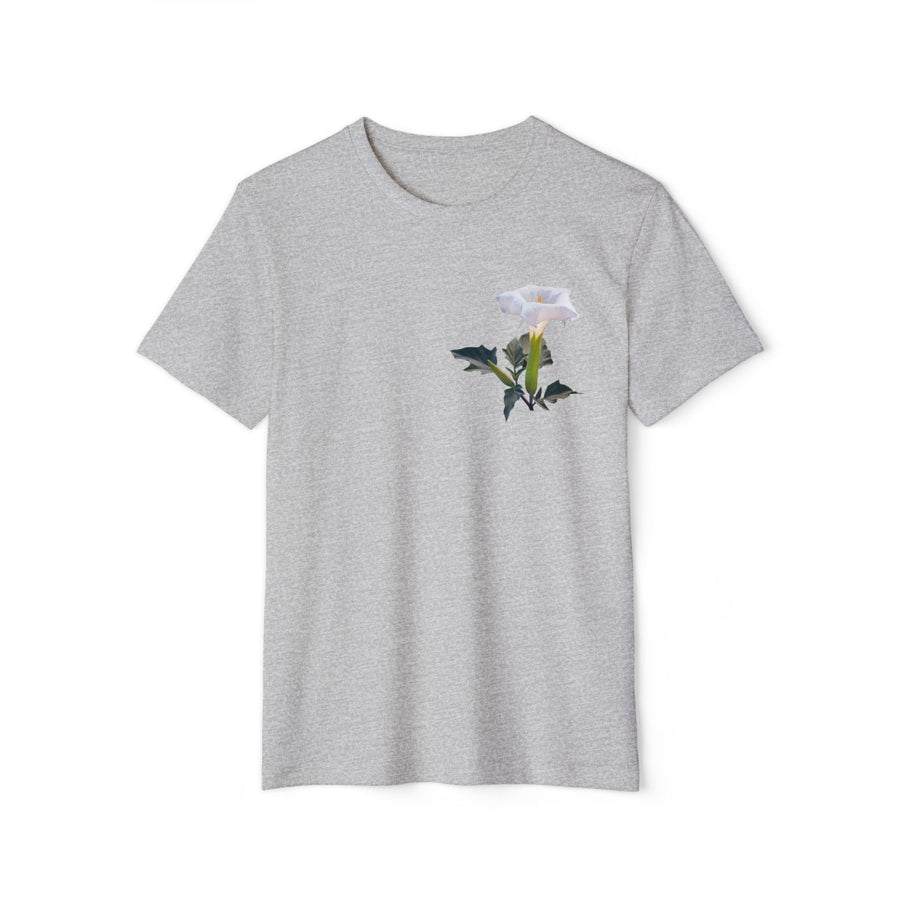 Sacred Datura Small Wildflower Unisex Recycled Organic T-Shirt