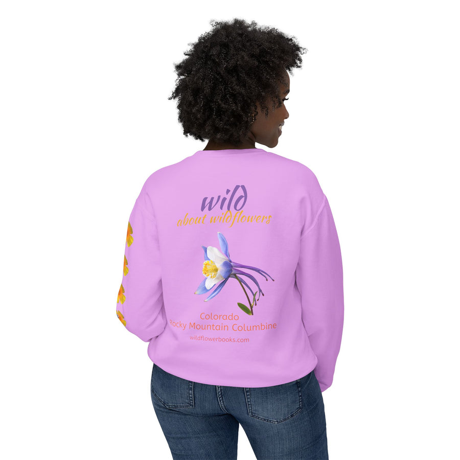 Sweatshirt - Wild Colorado Rocky Mountain Columbine + Poppies Unisex Crewneck