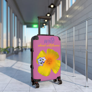 Suitcase - California Poppy & Gilia - Pink