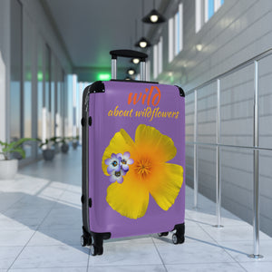 Suitcase - California Poppy & Gilia - Purple