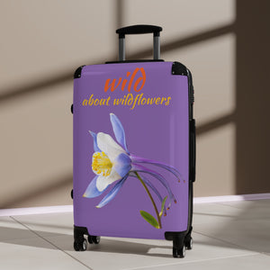 Suitcase - Colorado Columbine- Purple