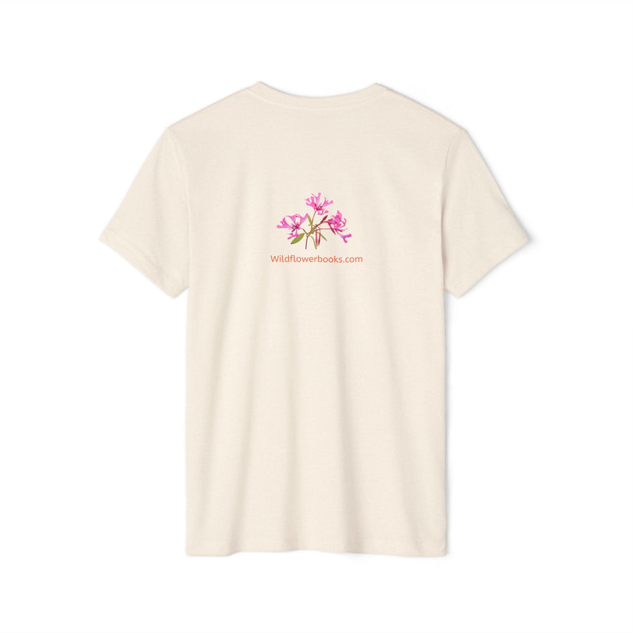 I Love Wildflowers (Red Ribbon Clarkia) Eco T-Shirt