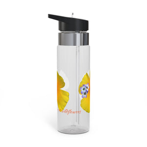 Sport Bottle - California Poppy and Bird's Eye Glia