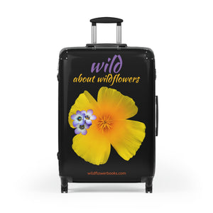 Suitcase - California Poppy & Gilia - Black