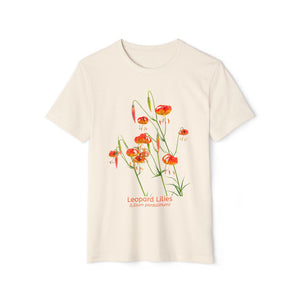 Leopard Lilies - Unisex Recycled Organic T-Shirt