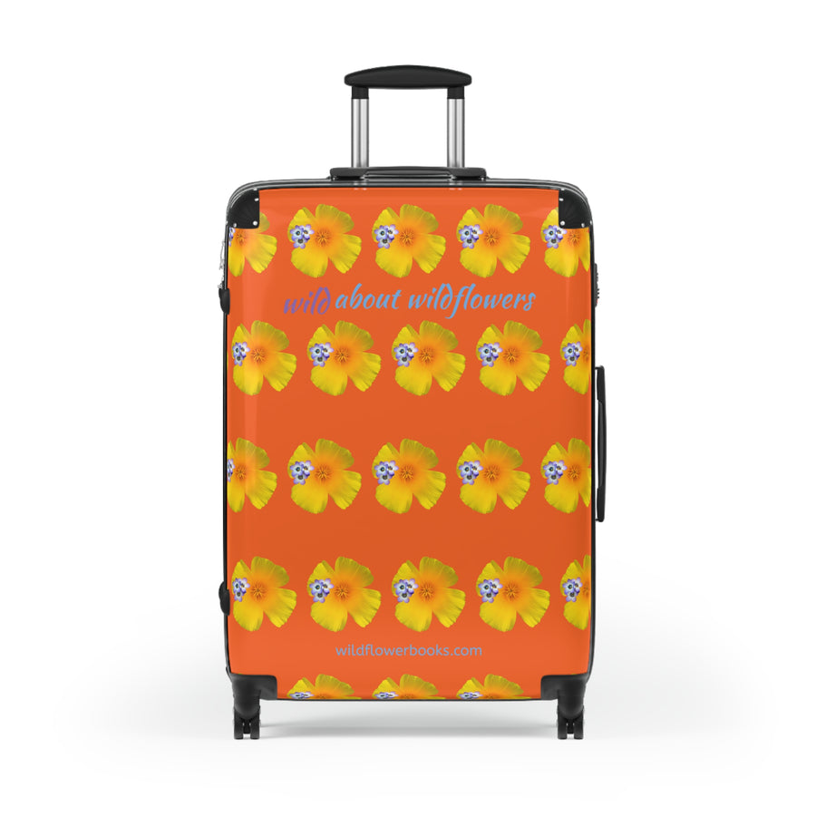 Suitcase - CA Poppies & Gilias Orange