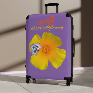 Suitcase - California Poppy & Gilia - Purple