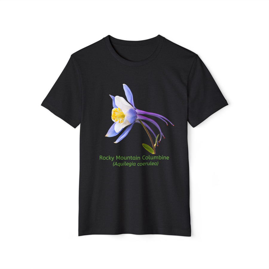 Rocky Mountain Columbine Wildflower Eco T-Shirt