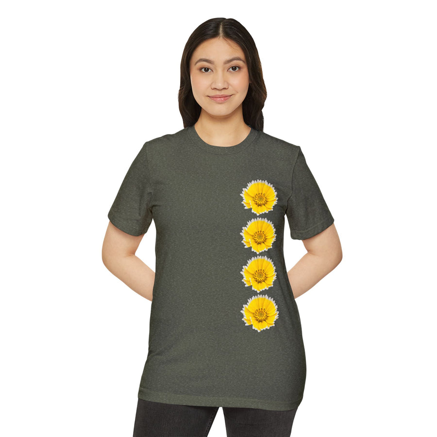 Tidy Tips Wildflower Stack - Unisex Recycled Organic T-Shirt