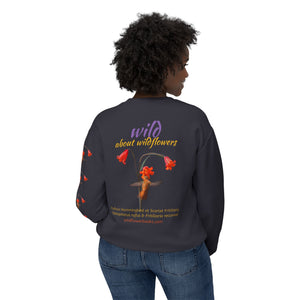 Sweatshirt - Rufous Hummingbird at Scarlet Fritillary Unisex Crewneck