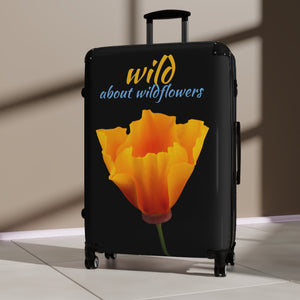 Suitcase - California Poppy - Black