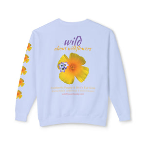 Sweatshirt - California Poppies Wildflower Crewneck