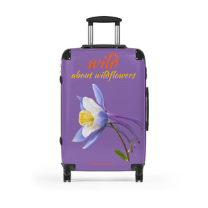 Suitcase - Colorado Columbine- Purple