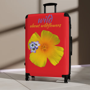 Suitcase - California Poppy & Gilia - Red