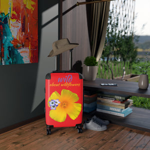 Suitcase - California Poppy & Gilia - Red