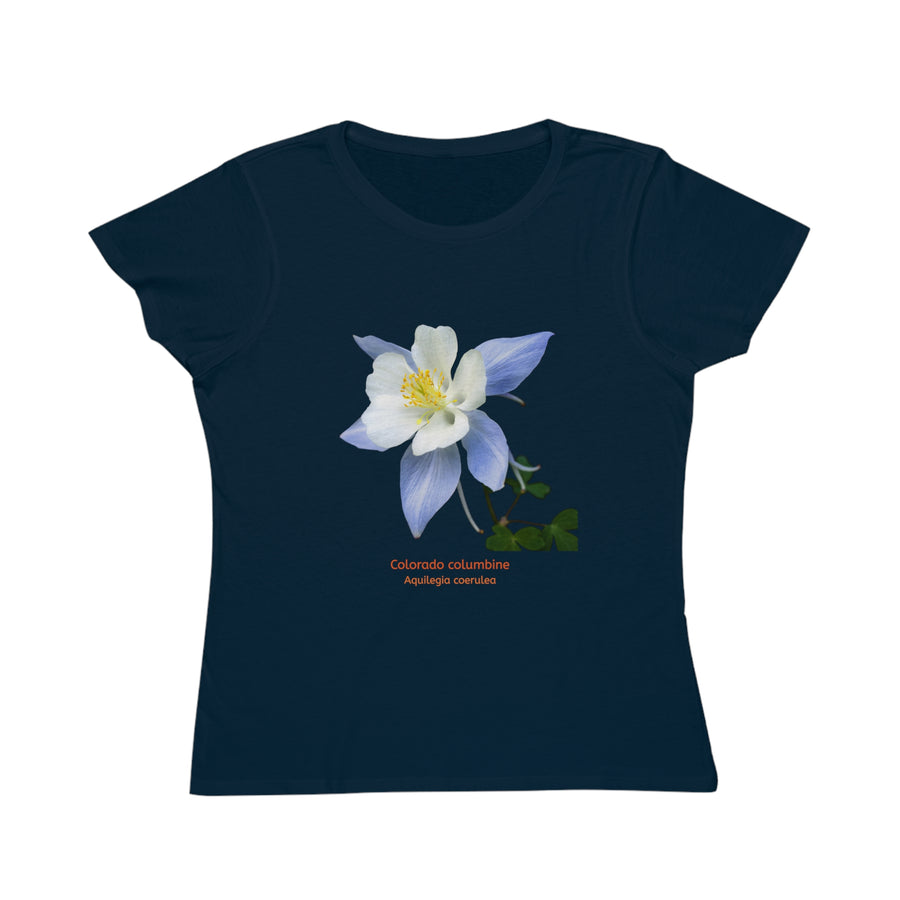 Organic Cotton Wildflower T-Shirt - Colorado Columbine