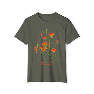 Leopard Lilies - Unisex Recycled Organic T-Shirt