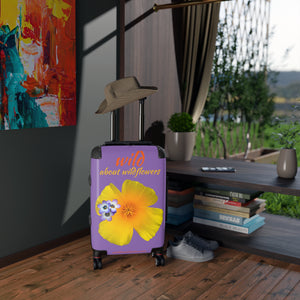 Suitcase - California Poppy & Gilia - Purple