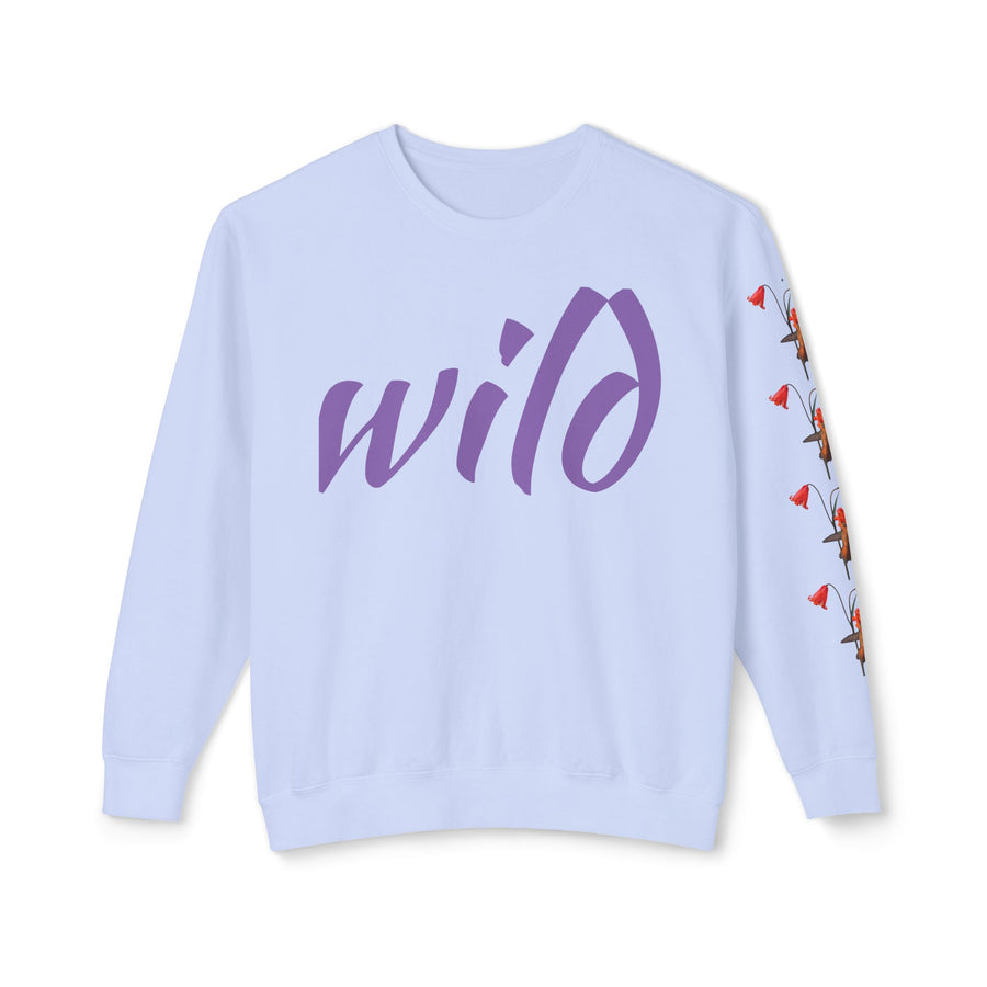 Sweatshirt - Rufous Hummingbird at Scarlet Fritillary Unisex Crewneck