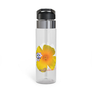 Sport Bottle - California Poppy and Bird's Eye Glia