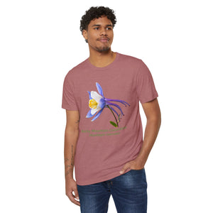 Rocky Mountain Columbine Wildflower Eco T-Shirt