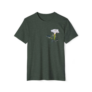 Sacred Datura Small Wildflower Unisex Recycled Organic T-Shirt