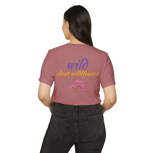 Red Ribbon Clarkia Wildflower Eco T-Shirt