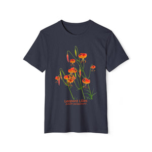 Leopard Lilies - Unisex Recycled Organic T-Shirt