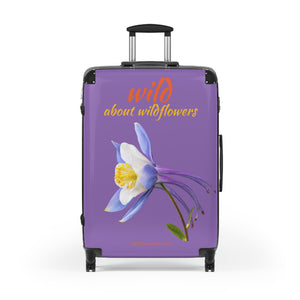 Suitcase - Colorado Columbine- Purple