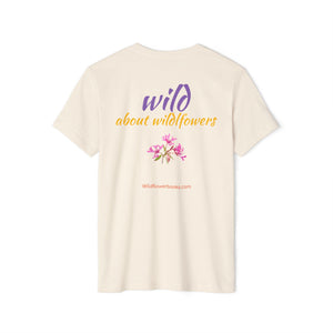 Red Ribbon Clarkia Wildflower Eco T-Shirt