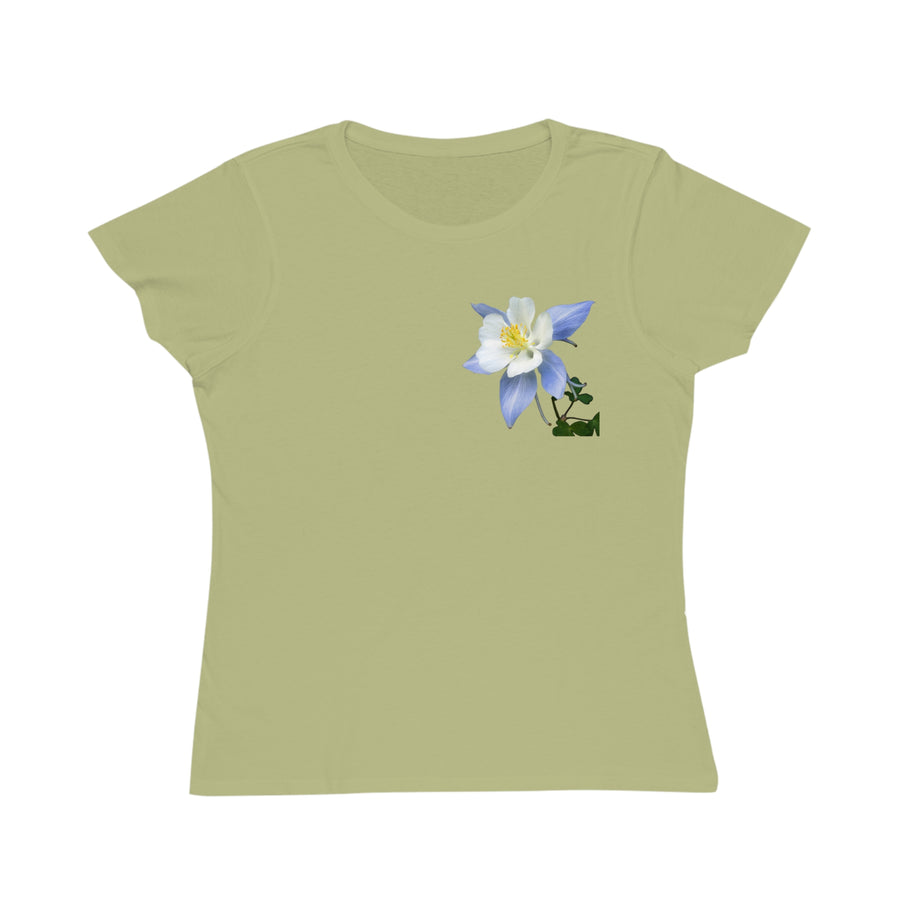 Organic Cotton Wildflower T-Shirt - Colorado Columbine