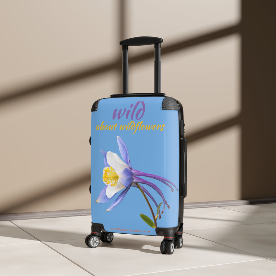 Suitcase - Colorado Columbine- Light Blue